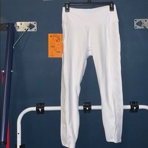 White fabletics leggings